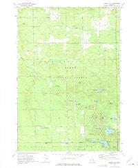 Island Lake Michigan Historical topographic map, 1:24000 scale, 7.5 X 7.5 Minute, Year 1972