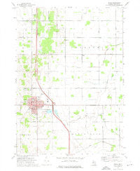 Ithaca Michigan Historical topographic map, 1:24000 scale, 7.5 X 7.5 Minute, Year 1973