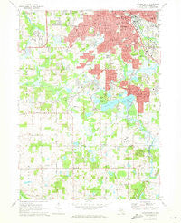 Jackson South Michigan Historical topographic map, 1:24000 scale, 7.5 X 7.5 Minute, Year 1971