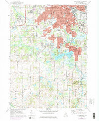 Jackson South Michigan Historical topographic map, 1:24000 scale, 7.5 X 7.5 Minute, Year 1971