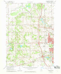 Kalamazoo SW Michigan Historical topographic map, 1:24000 scale, 7.5 X 7.5 Minute, Year 1967