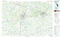 Kalamazoo Michigan Historical topographic map, 1:100000 scale, 30 X 60 Minute, Year 1982