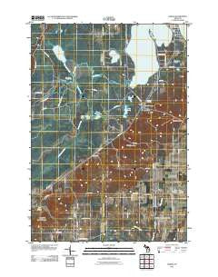 Karlin Michigan Historical topographic map, 1:24000 scale, 7.5 X 7.5 Minute, Year 2011