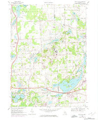 Kent Lake Michigan Historical topographic map, 1:24000 scale, 7.5 X 7.5 Minute, Year 1968