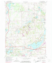 Kent Lake Michigan Historical topographic map, 1:24000 scale, 7.5 X 7.5 Minute, Year 1968