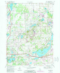Kent Lake Michigan Historical topographic map, 1:24000 scale, 7.5 X 7.5 Minute, Year 1968