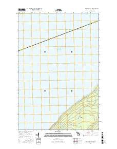 Keweenaw Bay NE Michigan Current topographic map, 1:24000 scale, 7.5 X 7.5 Minute, Year 2016