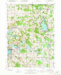 Lake Orion Michigan Historical topographic map, 1:24000 scale, 7.5 X 7.5 Minute, Year 1943