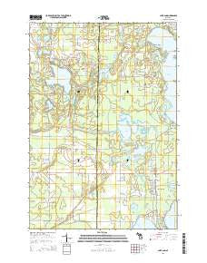 Lake Ann Michigan Historical topographic map, 1:24000 scale, 7.5 X 7.5 Minute, Year 2014