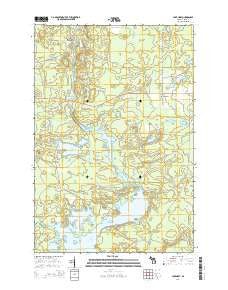 Lake Mary Michigan Historical topographic map, 1:24000 scale, 7.5 X 7.5 Minute, Year 2014