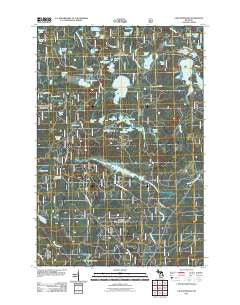 Lake Mitigwaki Michigan Historical topographic map, 1:24000 scale, 7.5 X 7.5 Minute, Year 2011