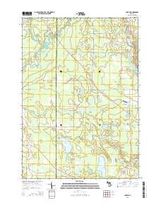 Lake NE Michigan Historical topographic map, 1:24000 scale, 7.5 X 7.5 Minute, Year 2014