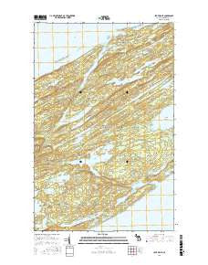 Lake Richie Michigan Current topographic map, 1:24000 scale, 7.5 X 7.5 Minute, Year 2017