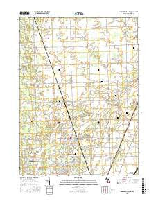Lambertville East Michigan Current topographic map, 1:24000 scale, 7.5 X 7.5 Minute, Year 2016