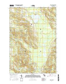 Larks Lake Michigan Current topographic map, 1:24000 scale, 7.5 X 7.5 Minute, Year 2017