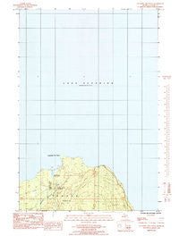 Laughing Fish Point Michigan Historical topographic map, 1:24000 scale, 7.5 X 7.5 Minute, Year 1985