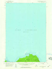 Laughing Fish Point Michigan Historical topographic map, 1:62500 scale, 15 X 15 Minute, Year 1958
