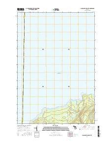 Laughing Fish Point Michigan Current topographic map, 1:24000 scale, 7.5 X 7.5 Minute, Year 2017