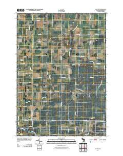 Leaton Michigan Historical topographic map, 1:24000 scale, 7.5 X 7.5 Minute, Year 2011