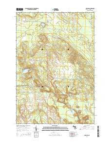 Legrand Michigan Historical topographic map, 1:24000 scale, 7.5 X 7.5 Minute, Year 2014