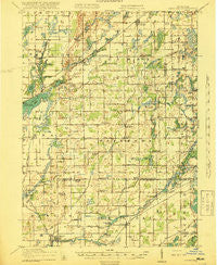 Leonidas Michigan Historical topographic map, 1:62500 scale, 15 X 15 Minute, Year 1918