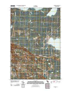 Levering Michigan Historical topographic map, 1:24000 scale, 7.5 X 7.5 Minute, Year 2011