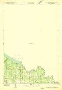 Little Girl Point Michigan Historical topographic map, 1:48000 scale, 15 X 15 Minute, Year 1943