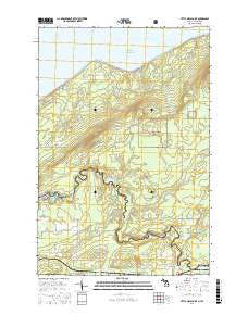 Little Girls Point Michigan Current topographic map, 1:24000 scale, 7.5 X 7.5 Minute, Year 2016