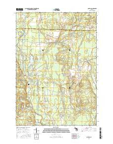 Lovells Michigan Current topographic map, 1:24000 scale, 7.5 X 7.5 Minute, Year 2017