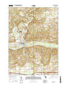 Lowell Michigan Current topographic map, 1:24000 scale, 7.5 X 7.5 Minute, Year 2016