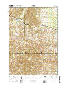 Lucas Michigan Historical topographic map, 1:24000 scale, 7.5 X 7.5 Minute, Year 2014