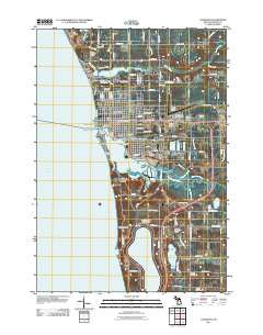 Ludington Michigan Historical topographic map, 1:24000 scale, 7.5 X 7.5 Minute, Year 2011