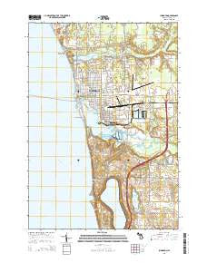 Ludington Michigan Historical topographic map, 1:24000 scale, 7.5 X 7.5 Minute, Year 2014