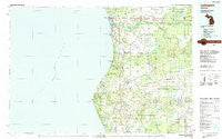 Ludington Michigan Historical topographic map, 1:100000 scale, 30 X 60 Minute, Year 1983