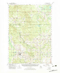 Luther Michigan Historical topographic map, 1:62500 scale, 15 X 15 Minute, Year 1957