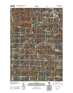 Luzerne Michigan Historical topographic map, 1:24000 scale, 7.5 X 7.5 Minute, Year 2012