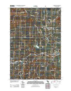 Luzerne NW Michigan Historical topographic map, 1:24000 scale, 7.5 X 7.5 Minute, Year 2012