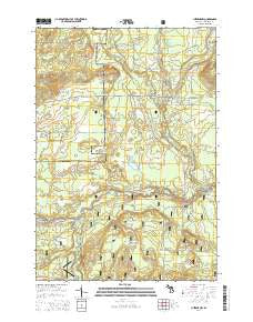Luzerne NW Michigan Historical topographic map, 1:24000 scale, 7.5 X 7.5 Minute, Year 2014