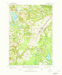 Mancelona Michigan Historical topographic map, 1:62500 scale, 15 X 15 Minute, Year 1956