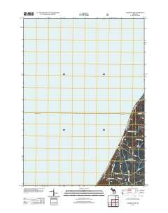Manistee NW Michigan Historical topographic map, 1:24000 scale, 7.5 X 7.5 Minute, Year 2012