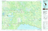 Manistique Lake Michigan Historical topographic map, 1:100000 scale, 30 X 60 Minute, Year 1985