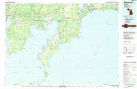 Manistique Michigan Historical topographic map, 1:100000 scale, 30 X 60 Minute, Year 1983
