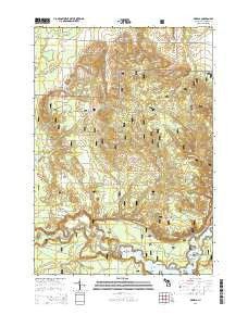 Marilla Michigan Historical topographic map, 1:24000 scale, 7.5 X 7.5 Minute, Year 2014