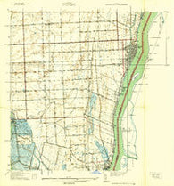 Marine City Michigan Historical topographic map, 1:24000 scale, 7.5 X 7.5 Minute, Year 1939