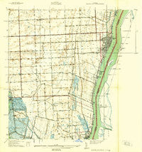 Marine City Michigan Historical topographic map, 1:24000 scale, 7.5 X 7.5 Minute, Year 1939