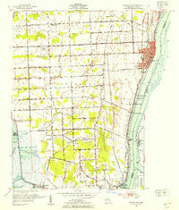 Marine City Michigan Historical topographic map, 1:24000 scale, 7.5 X 7.5 Minute, Year 1952