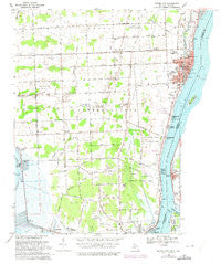 Marine City Michigan Historical topographic map, 1:24000 scale, 7.5 X 7.5 Minute, Year 1968