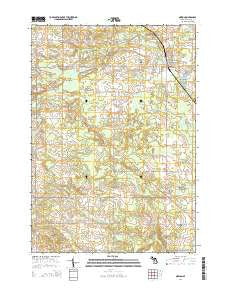 Marion Michigan Historical topographic map, 1:24000 scale, 7.5 X 7.5 Minute, Year 2014