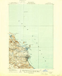 Marquette Michigan Historical topographic map, 1:62500 scale, 15 X 15 Minute, Year 1907