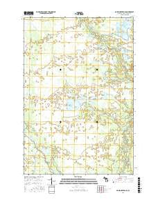 Marsh Creek Pool Michigan Current topographic map, 1:24000 scale, 7.5 X 7.5 Minute, Year 2017
